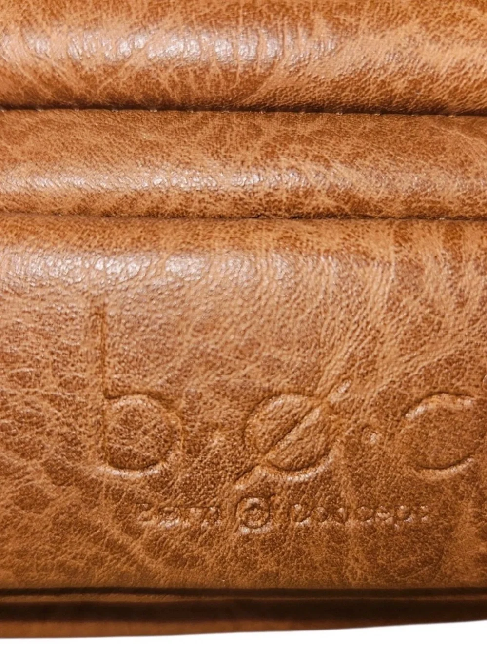 b.o.c. Embossed Tan Western Crossbody Bag